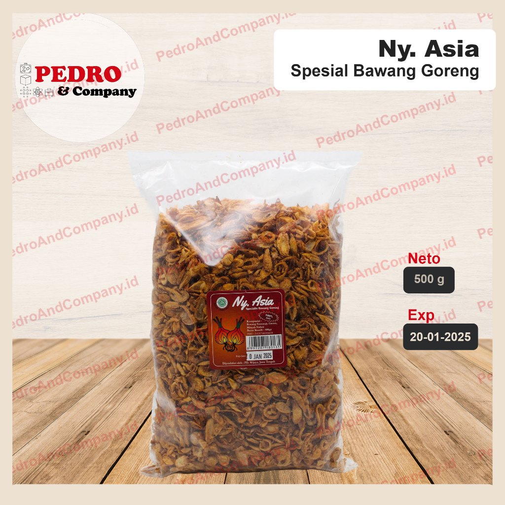 

Ny asia bawang goreng 500 gram - fried shallots / red onion siap makan