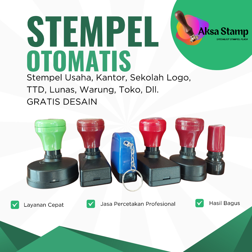 

STEMPEL - Stempel Otomatis - Stempel Custom - Bebas Desain