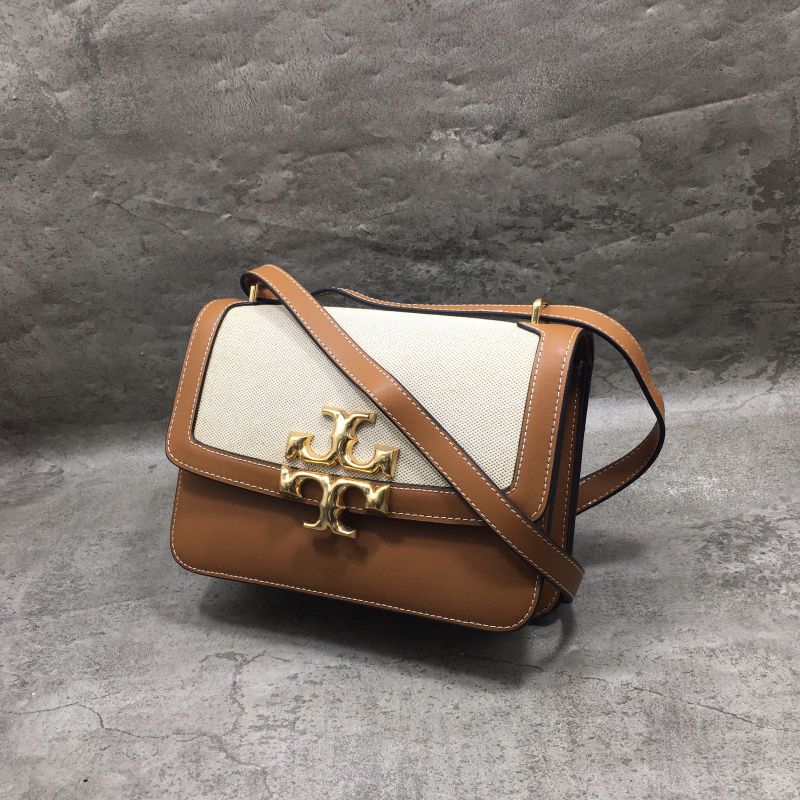 Tory Burch Eleanor Canvas Convertible Shoulder Bag