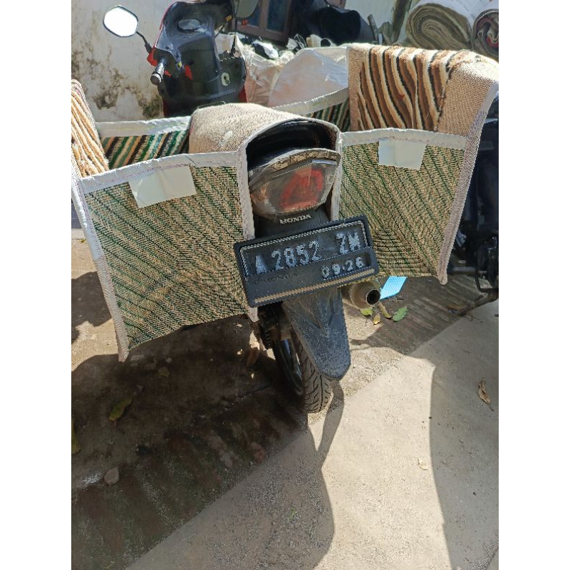 Tas obrok bahan goni kualitas kuat tas kurir tas motor