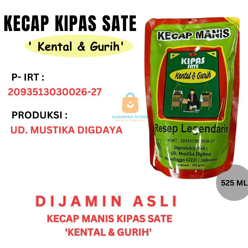 

KECAP CAP KIPAS SATE PROBOLINGGO 525 ML