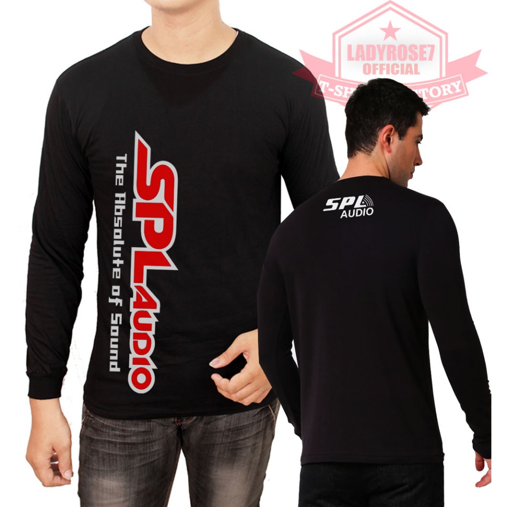 KAOS SPL AUDIO THE ABSOLUTE SOUND LENGAN PANJANG WARNA HITAM / KAOS SOUND SYSTEM / KAOS PRIA / KAOS 