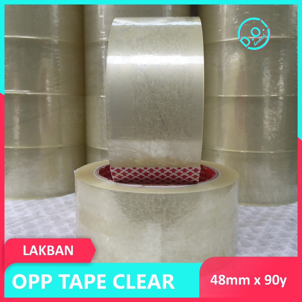 

LAKBAN BESAR 2" 48mm x 90 yard x 45 micron BENING / CLEAR KUALITAS DAIMARU
