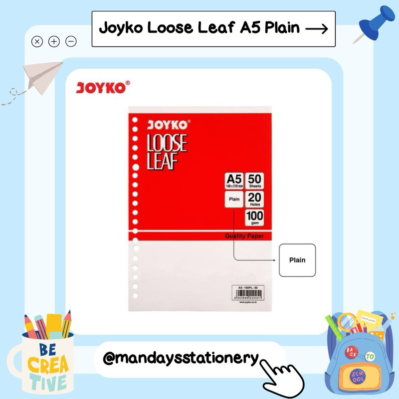 

Joyko Loose Leaf Plain A5