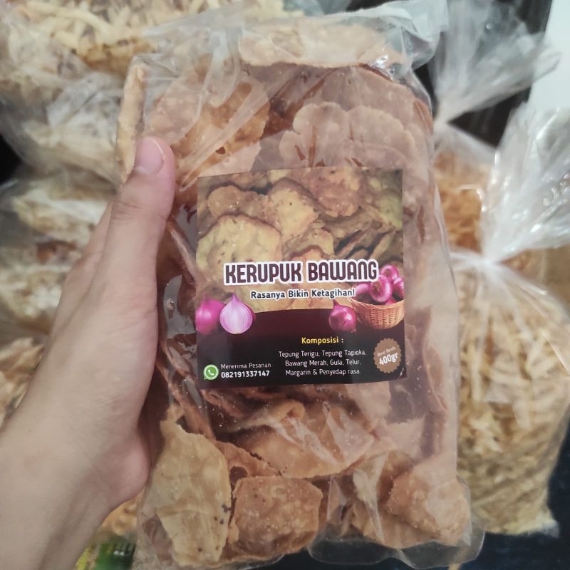 

Kerupuk Bawang Enak dan gurih 350 gram