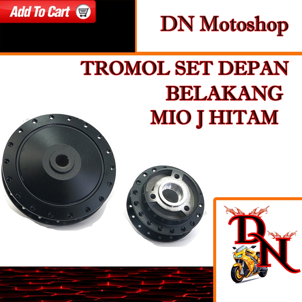 TROMOL DEPAN BELAKANG MOTOR MIO J HITAM