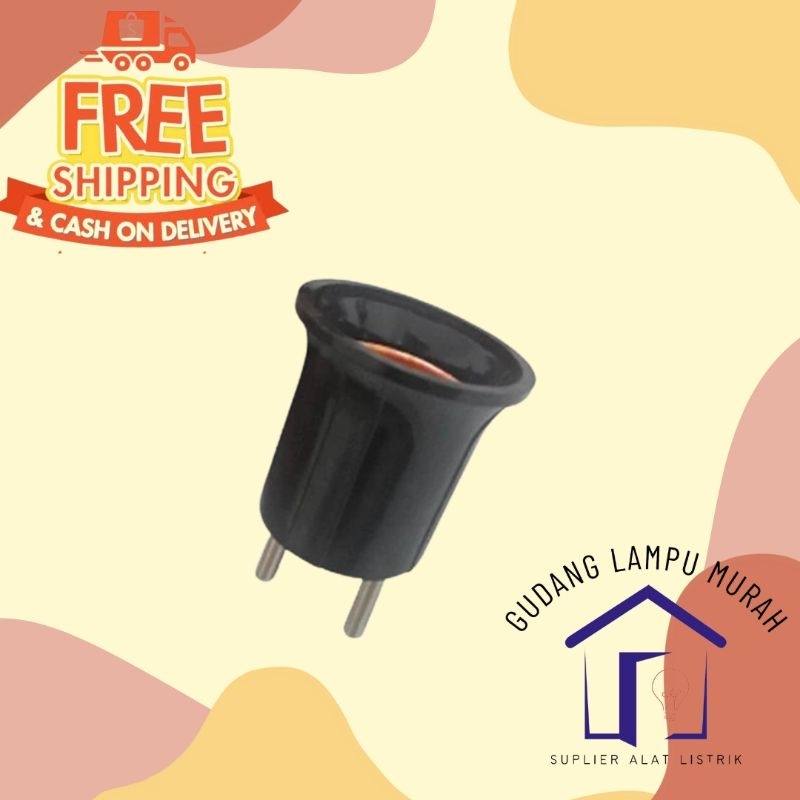 Fiting Colok Cahaya Fitting Colok Murah Fitting Lampu E27 Fiting Sambung Lampu Fiting plus Colokan F