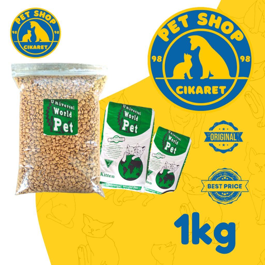 Universal Kitten 1kg repack makanan kucing universal kitten