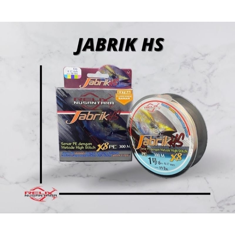 Senar PE Jabrik HS 300M / Senar PE Relix Jabrik HS X8 300meter