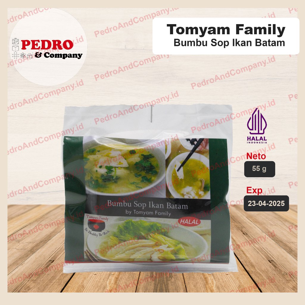 

Tomyam family Bumbu Sop Ikan Batam untuk 4 porsi - fish soup spice Batam style