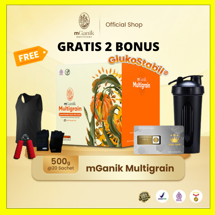 

MGANIK MULTIGRAIN 1 BOX ISI 20 BPOM HALAL M GANIK 3PEPTIDE 3 PEPTIDE SUPLEMEN JANTUNG GULA DIABETES BONUS BUBBLE WRAP