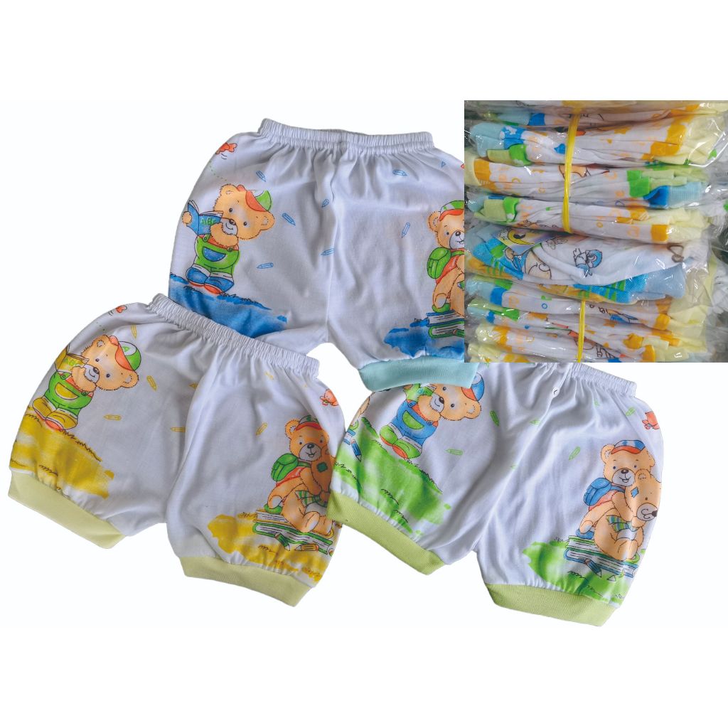 Grosir 1 lusin Celana Pendek Bayi 1-2 tahun (L), beli 3 lusin lebih murah.