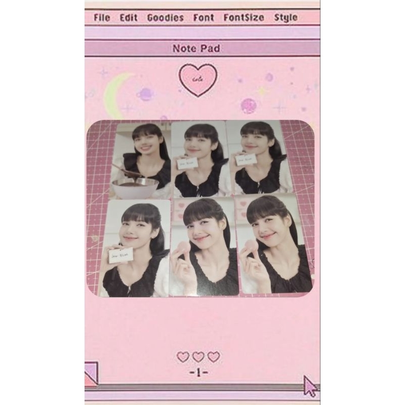 PC OFFICIAL LISA BLACKPINK VALENTINE