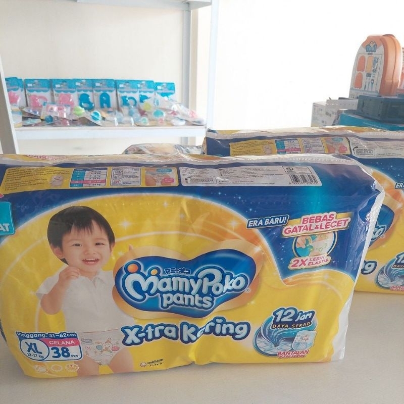 Pempers Mamy Poko XL 38 Celana Xtra Kering