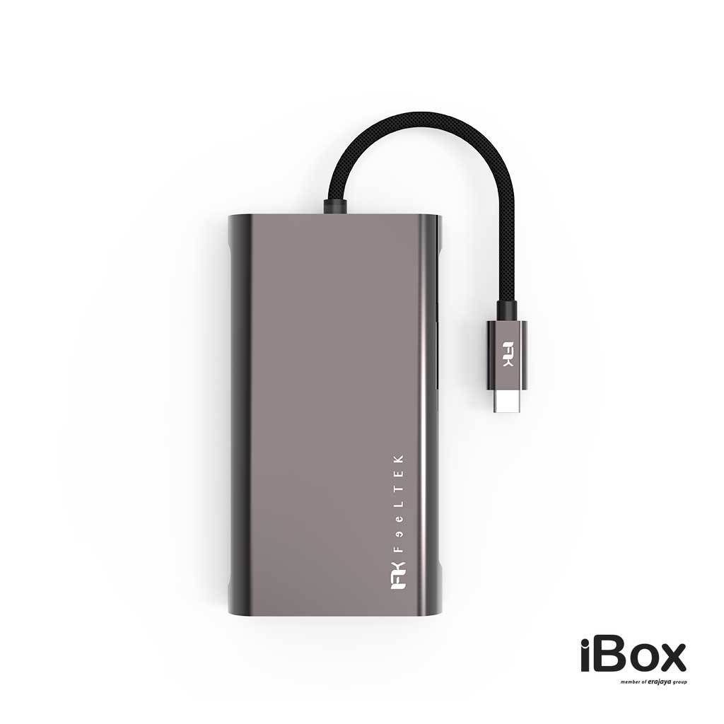 Feeltek Mega-Dock 11-in-1 USB-C Hub - Gray