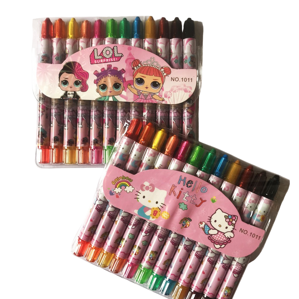 

Crayon Fancy Putar Pendek 12 Warna No. 1011 Motif : LOL / Hello Kitty