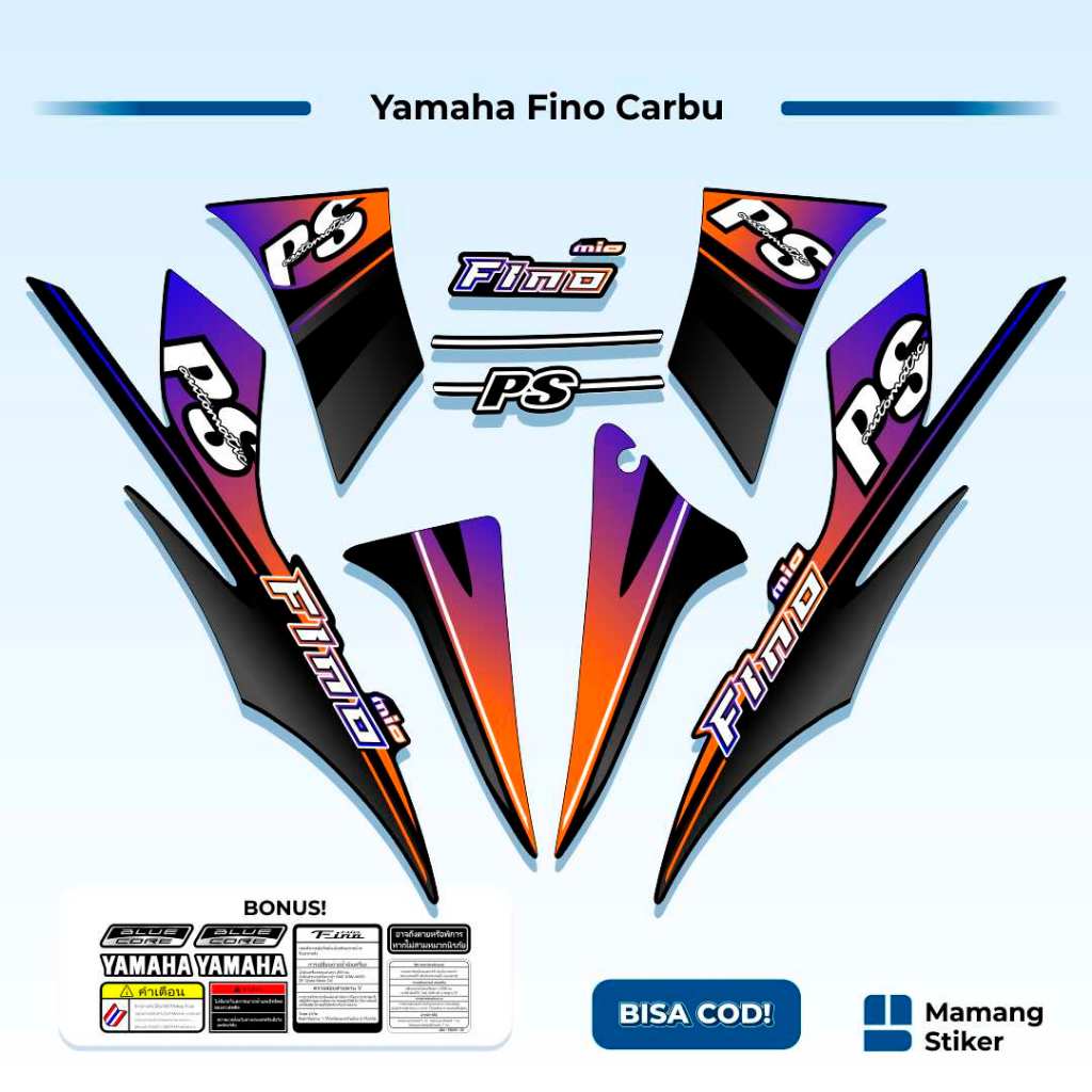 Striping Fino Karbu Classic Variasi (2) Thailand Vietnam 2012 2013 Full Body 125 Fino Lama