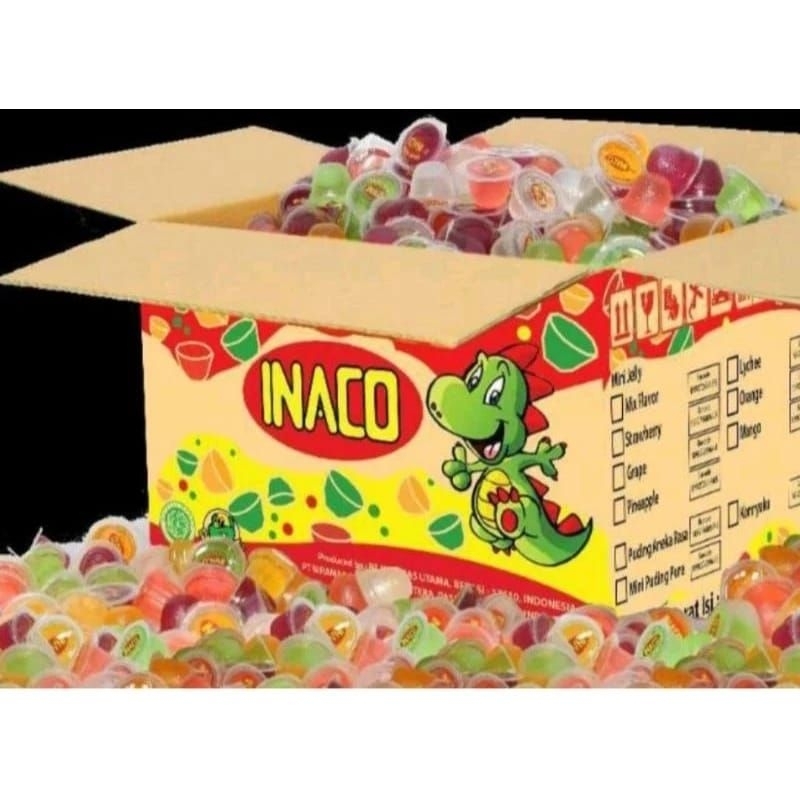 

INACO JELLY Mix Fruits Jeli Inaco Kiloan isi 33 pcs / 66pcs