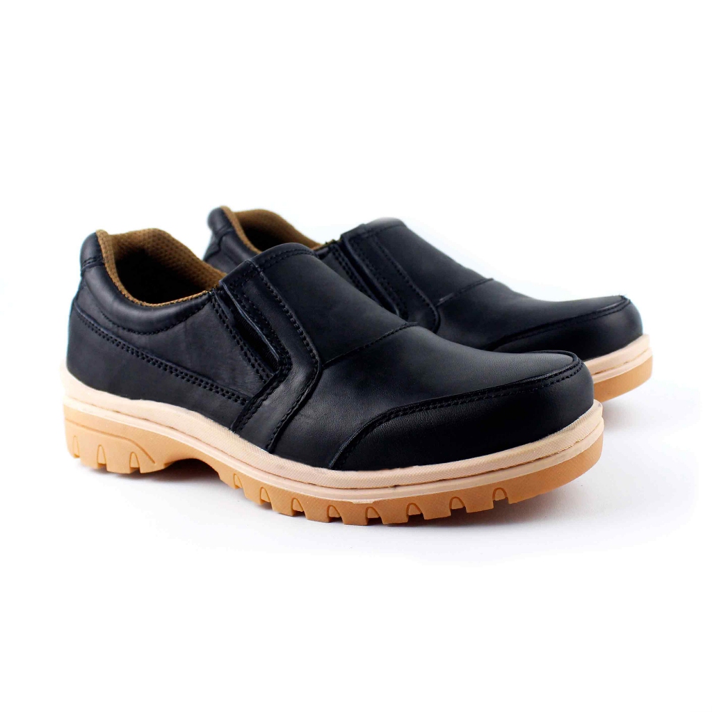 Sepatu Pria Slip On Kulit HIRIO Bahan Premium