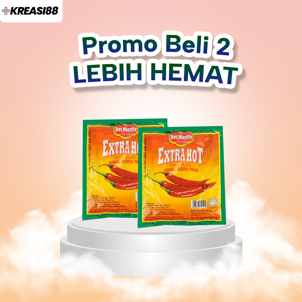 

Promo Beli 2 Delmonte Saos Sambal Extra Hot Chili Sachet
