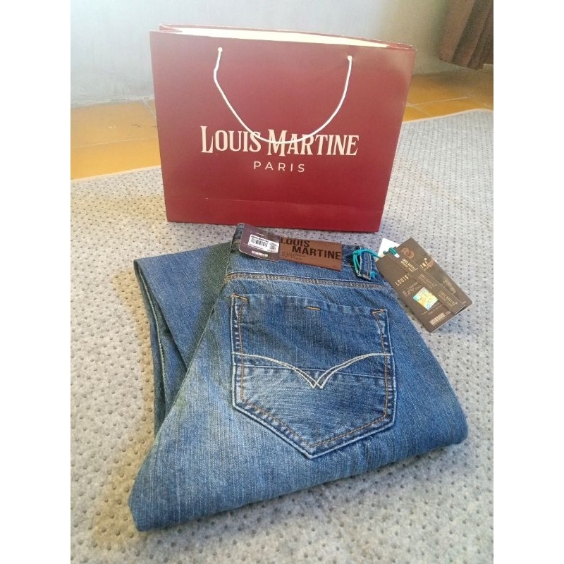 LOUIS MARTINE CELANA JEANS PRIA BASIC ORIGINAL 100%