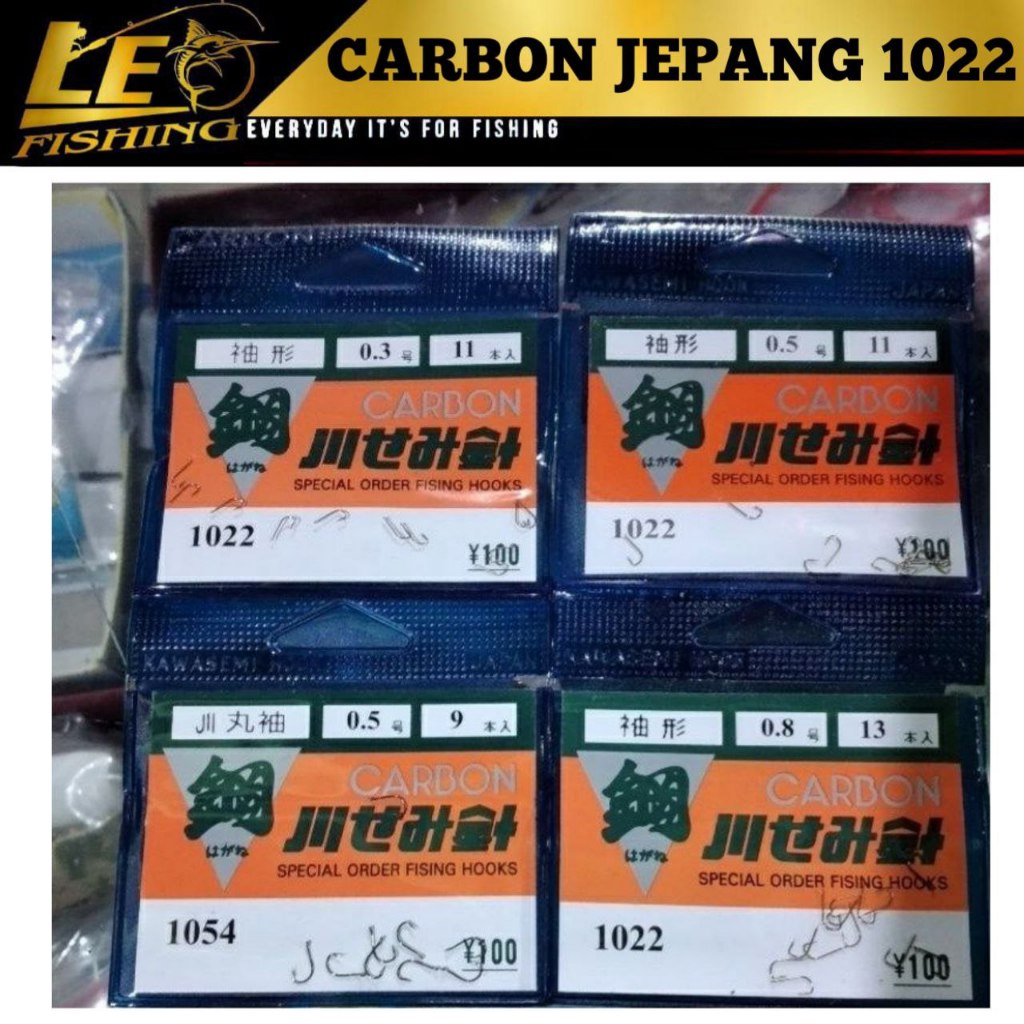 KAIL PANCING CARBON JEPANG 1022 SODE SIZE 0.3 0.5 0.8 1 2 3 TERLARIS