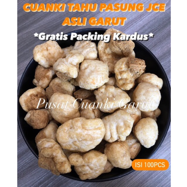 

CUANKI TAHU PASUNG JCE ASLI GARUT ISI 100PCS