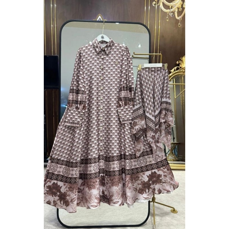 Dress Set Hijab Monogram SS