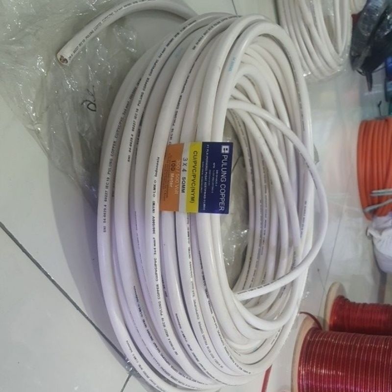 Kabel NYM 3x4mm(Kabel U) Pulung Copper per Meter