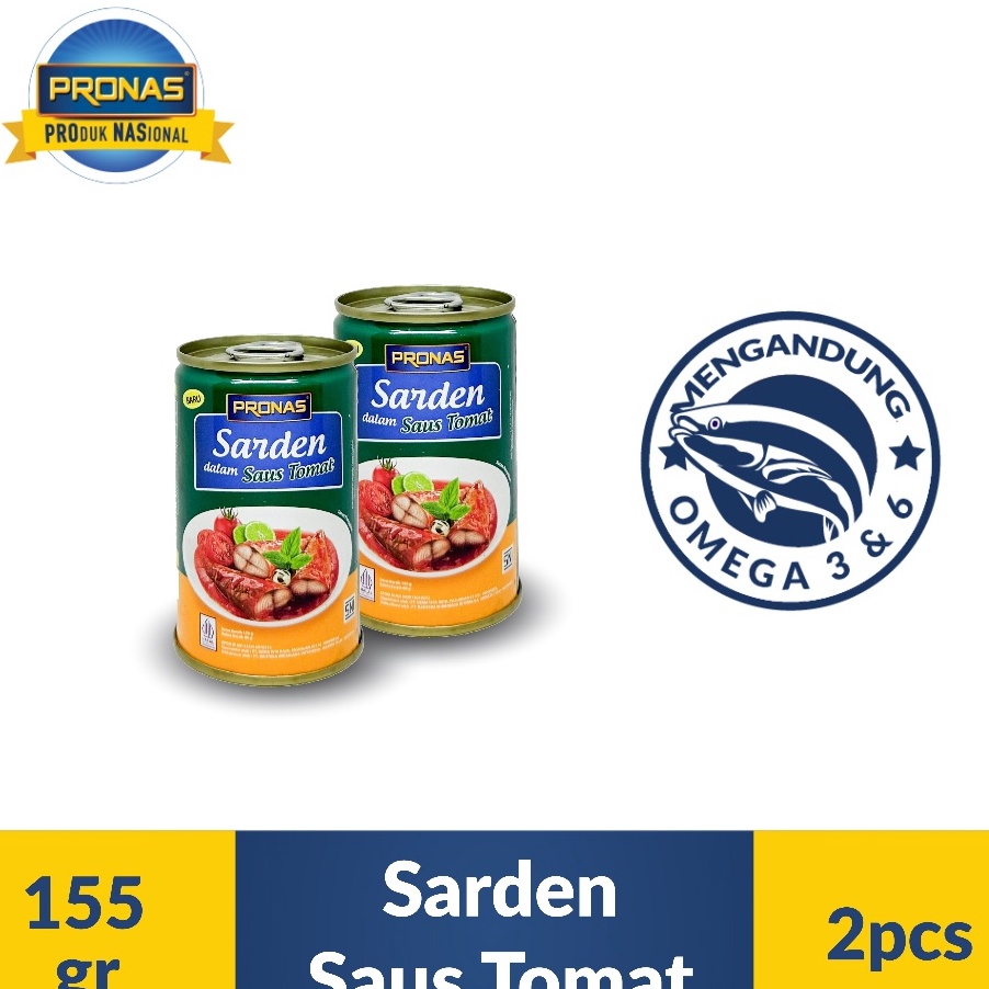 

D2289 PRONAS Sarden Tomat 155 g Bundling 2 pcs