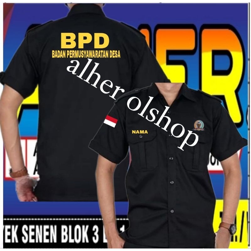 pendek big size Kemeja BPD baju BPD seragam BPD Pdh BPD kemeja kerja BPD baju kerja BPD kemeja badan