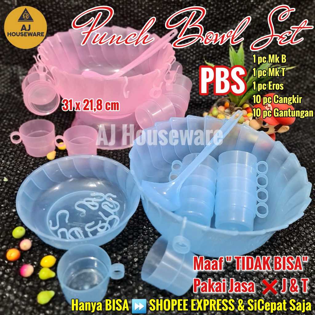 MBB MANGKOK ES BUAH SET 6,5 LT/ COCKTAIL BOWL SET/ PBS PUNCH BOWL SET / TEMPAT ES BUAH GLOBAL EAGLE