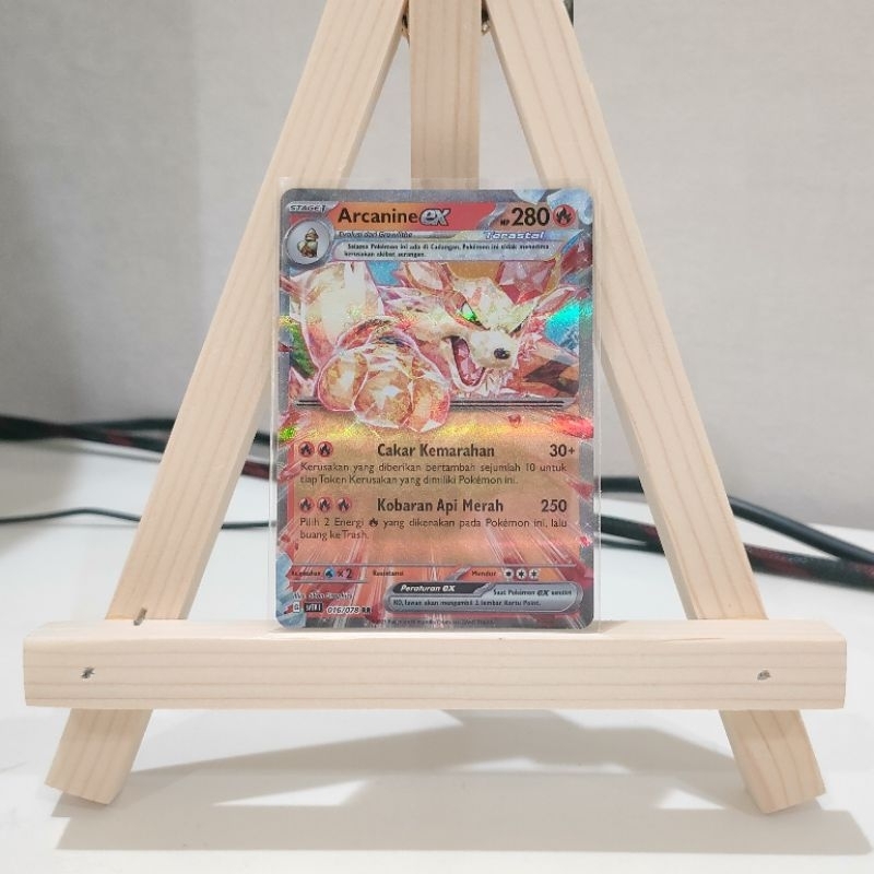 Kartu Pokemon TCG Indonesia Arcanine ex RR (sv1v) 016/078