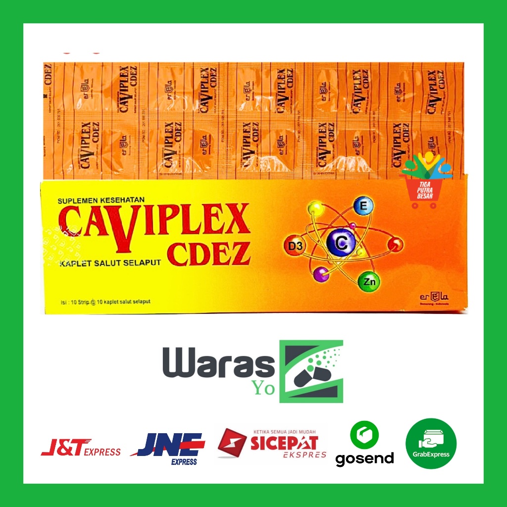 [SW] Caviplex CDEZ STRIP ISI 10 TABLET / Caviplex Cdez 10 Kaplet