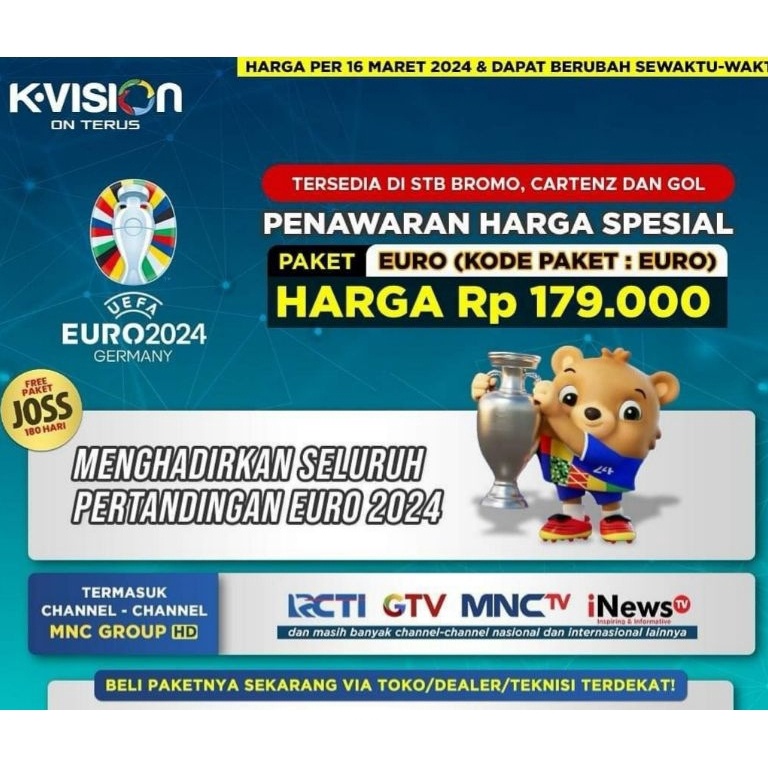 Rekomendasi K VISION PAKET CLING JOSS MVP SPORTS