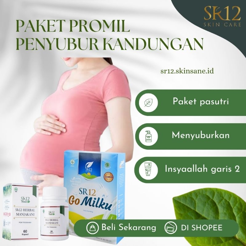 Paket Promil SR12 - Manjakani & Susu GoMilku - Penyubur Kandungan dan Sperma