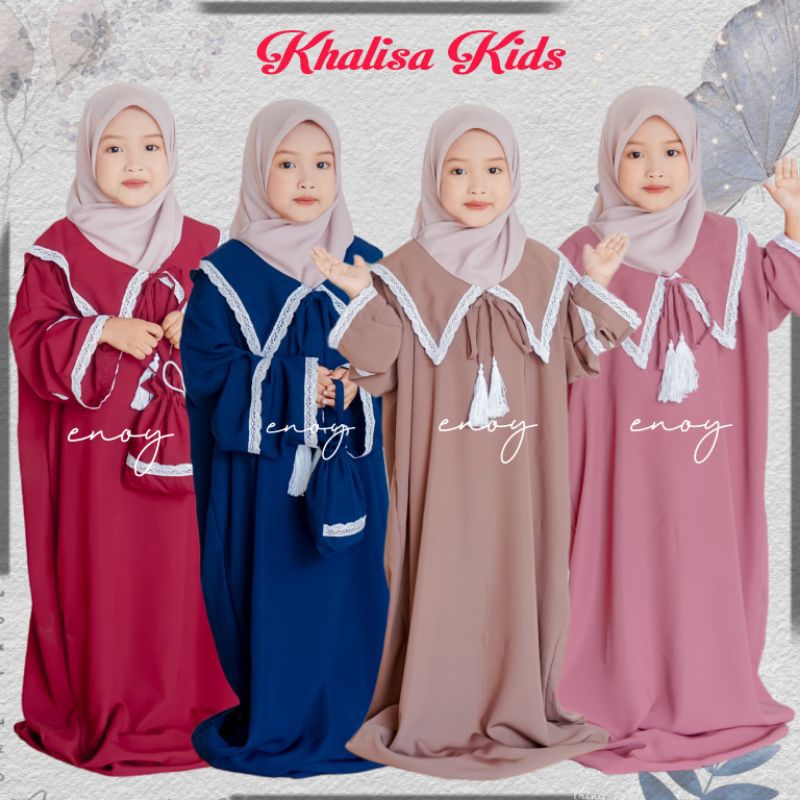Mukena Anak Abaya Khalisa Wolfis