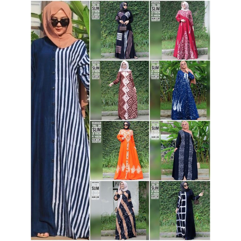 Gamis twill Ori terbaru/gamis twill Pekalongan/gamis twill/gamis twill premium