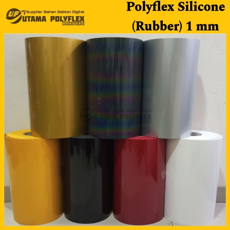 

Polyflex Silicone Tebal 1 mm / Poliflex Silikon / Bahan Sablon Rubber Timbul