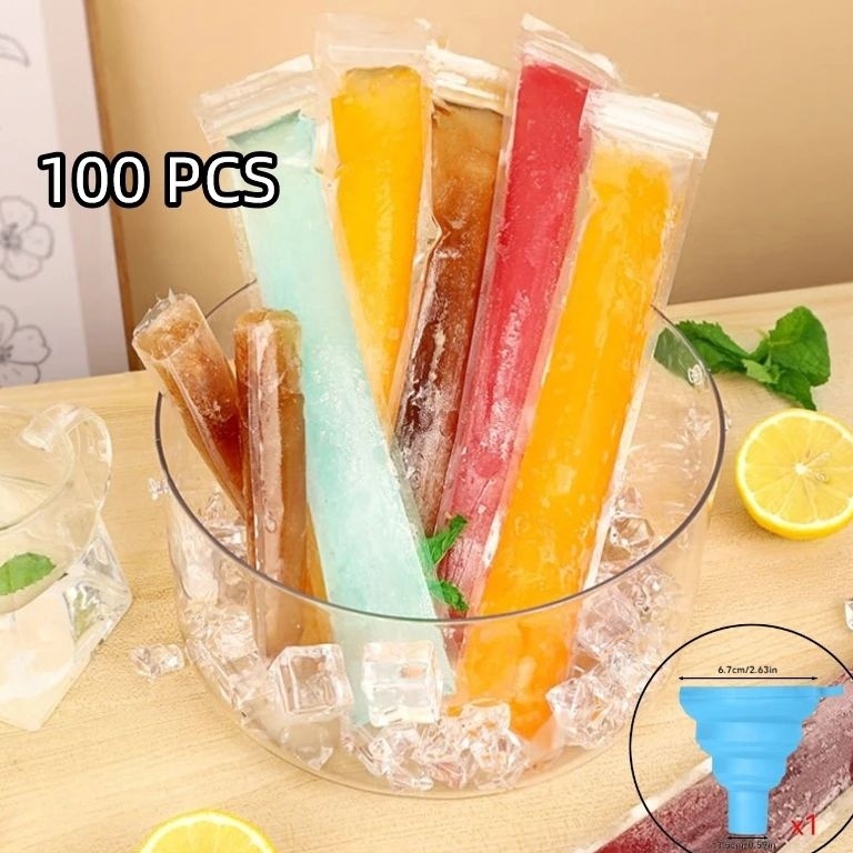 MENARIK 1Buah plastik jelly korea GRATIS CORONG Plastik Es Mambo Plastik klip es lilin