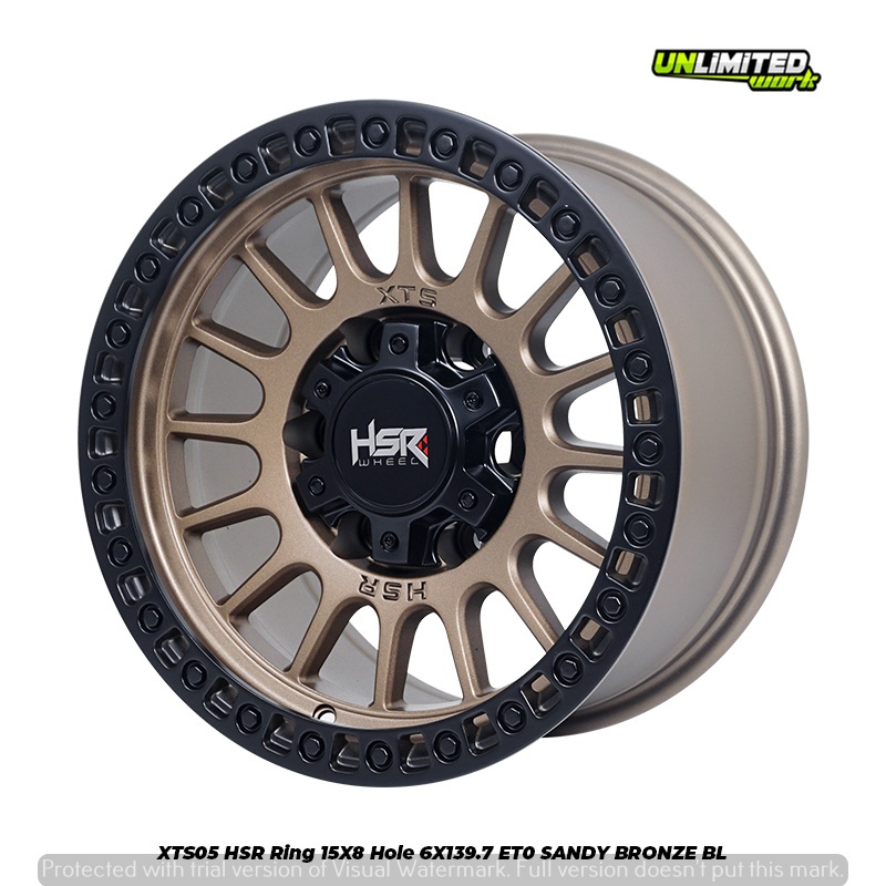 Velg Offroad Murah Ring 15 HSR XTS05 Pcd 6X139 Panther New Isuzu Dmax R15