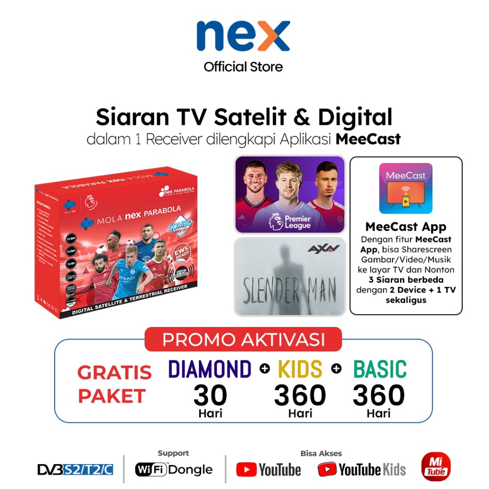 Tren Terbaru Nex Parabola Combo  Merah