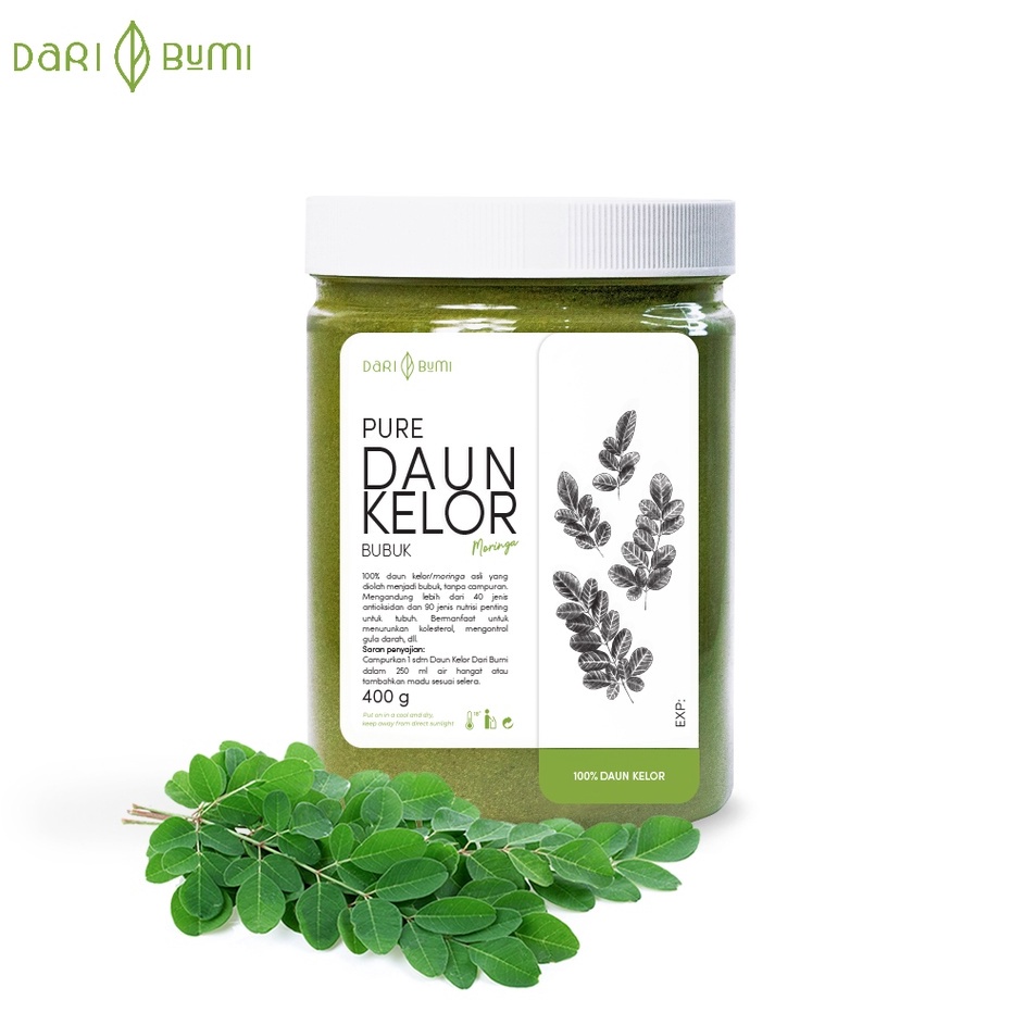 

Ready Stok Dari Bumi Daun Kelor Moringa Bubuk Premium Pure Organic