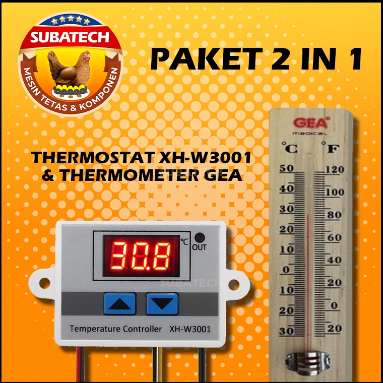 ready Paket Thermostat Termostat Digital Termometer Gea Mesin Tetas Telur Full Otomatis Penetas Telu