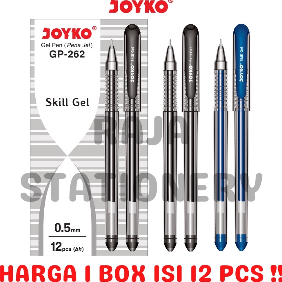 

DJT122 COD JOYKO GEL PEN SKILL GEL 5 PENA PEN PULPEN JOYKO JEL GP262 12PCS