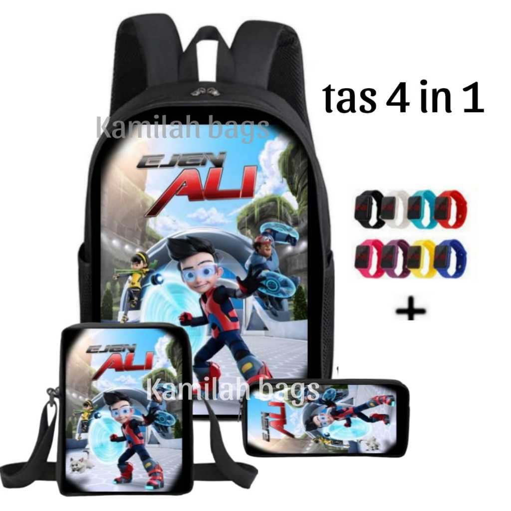 tas anak cowok - tas ejen ali - tas sekolah sd cowok - ransel anak karakter - tas anak laki - tas sd