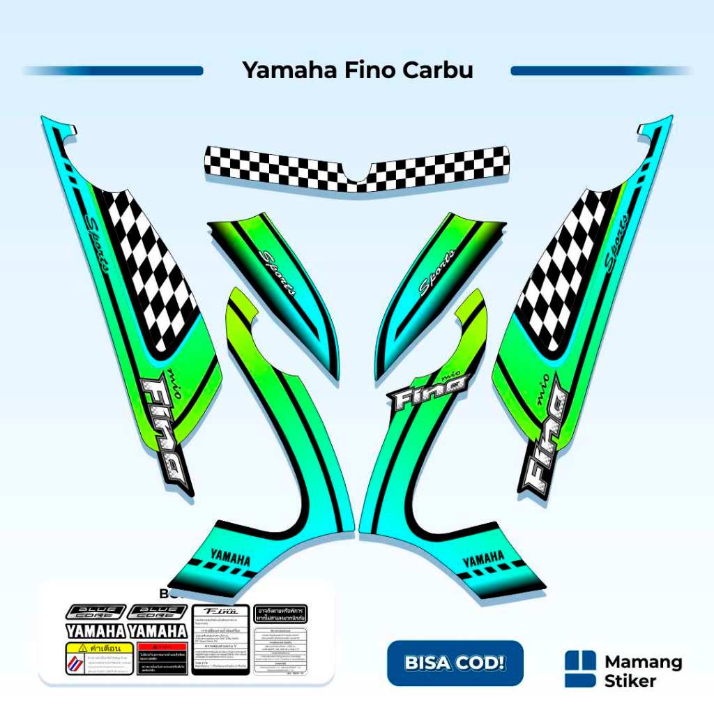 Striping Fino Karbu Classic Variasi (12) Thailand Vietnam 2012 2013 Full Body 125 Fino Lama