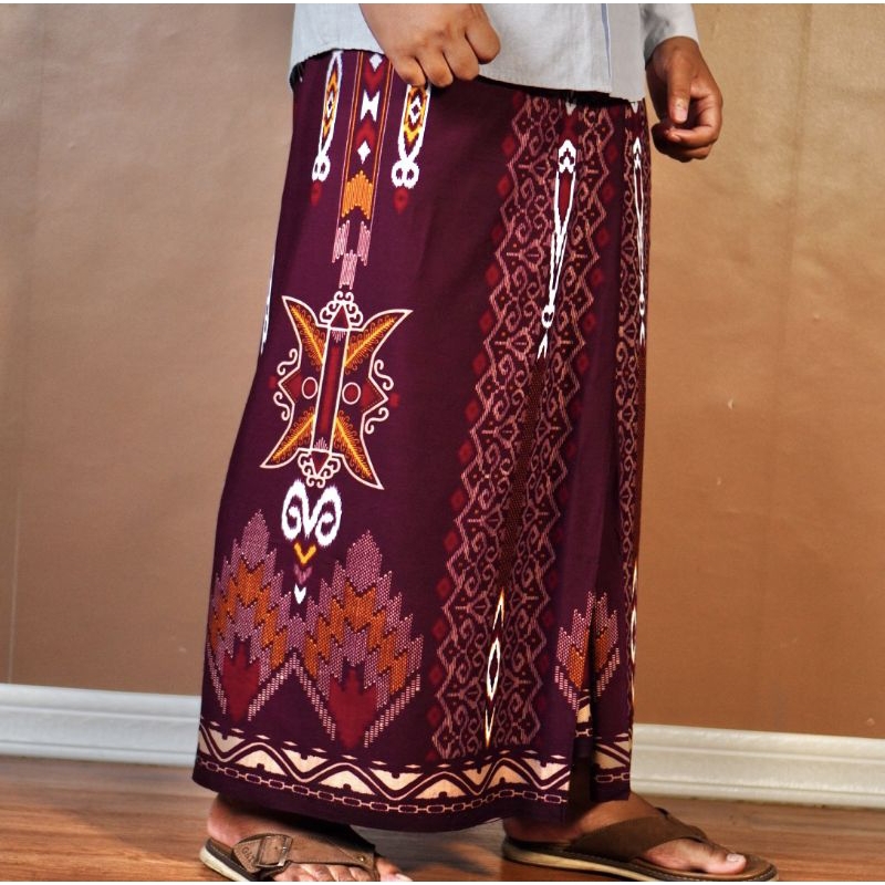 Bin Hasyim Sarung Goyor Printing / Print Premium Pria Dewasa Ukuran Jumbo Bahan Rayon Super Cap Bin 