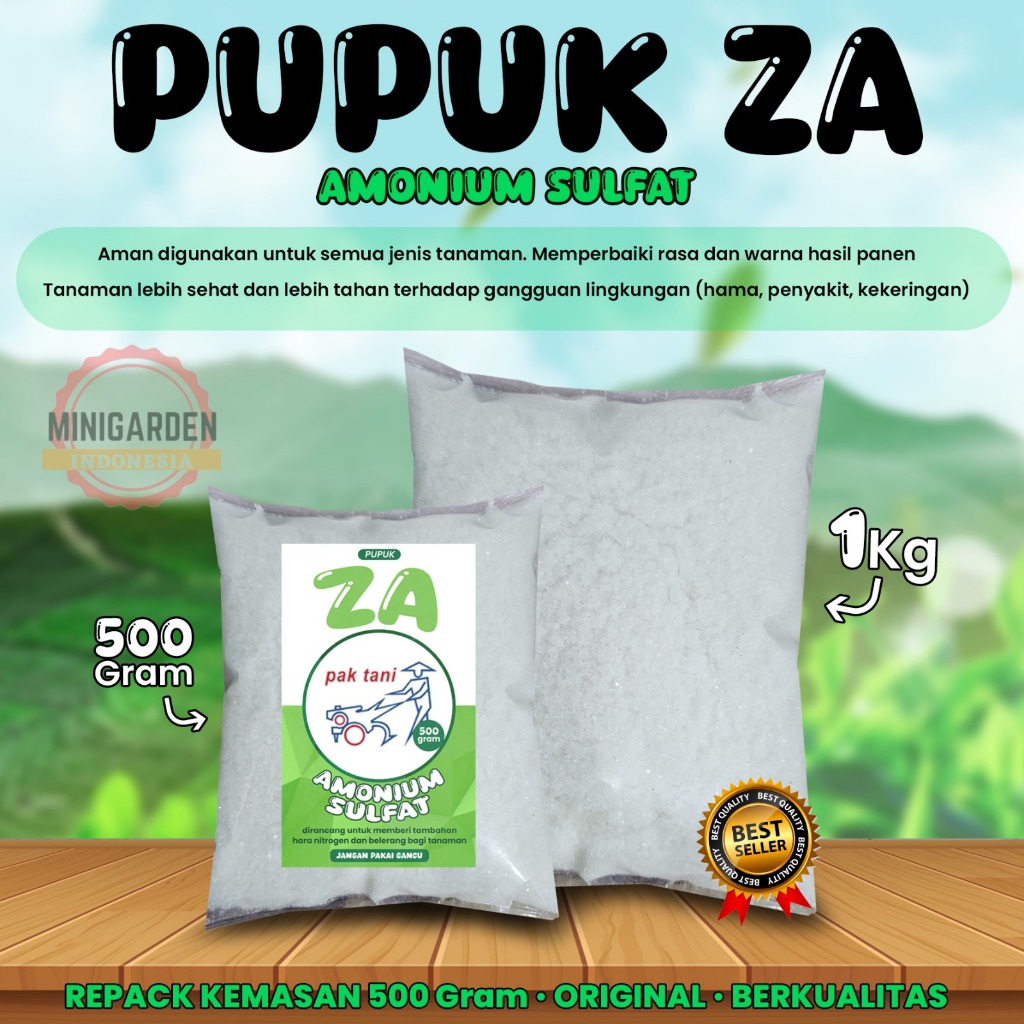 PUPUK ZA AMONIUM SULFAT 500 GRAM pak tani pupuk amonium sulfate