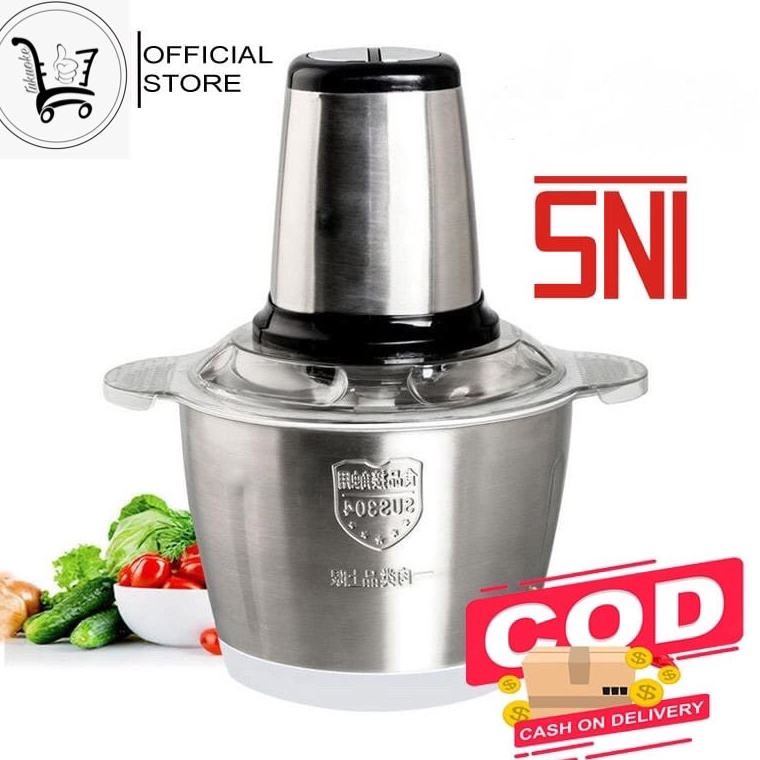 YER267 ORIGINAL BLENDER DAGING STAINLEES STEEL 2 LITER  BLANDER FOOD CHOPPER STAINLESS  MEAT GRINDER